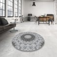 thumbnail image 3 of Ahgly Company Indoor Rectangle Patterned Ash Gray Novelty Area Rugs, 7' x 10', 3 of 6