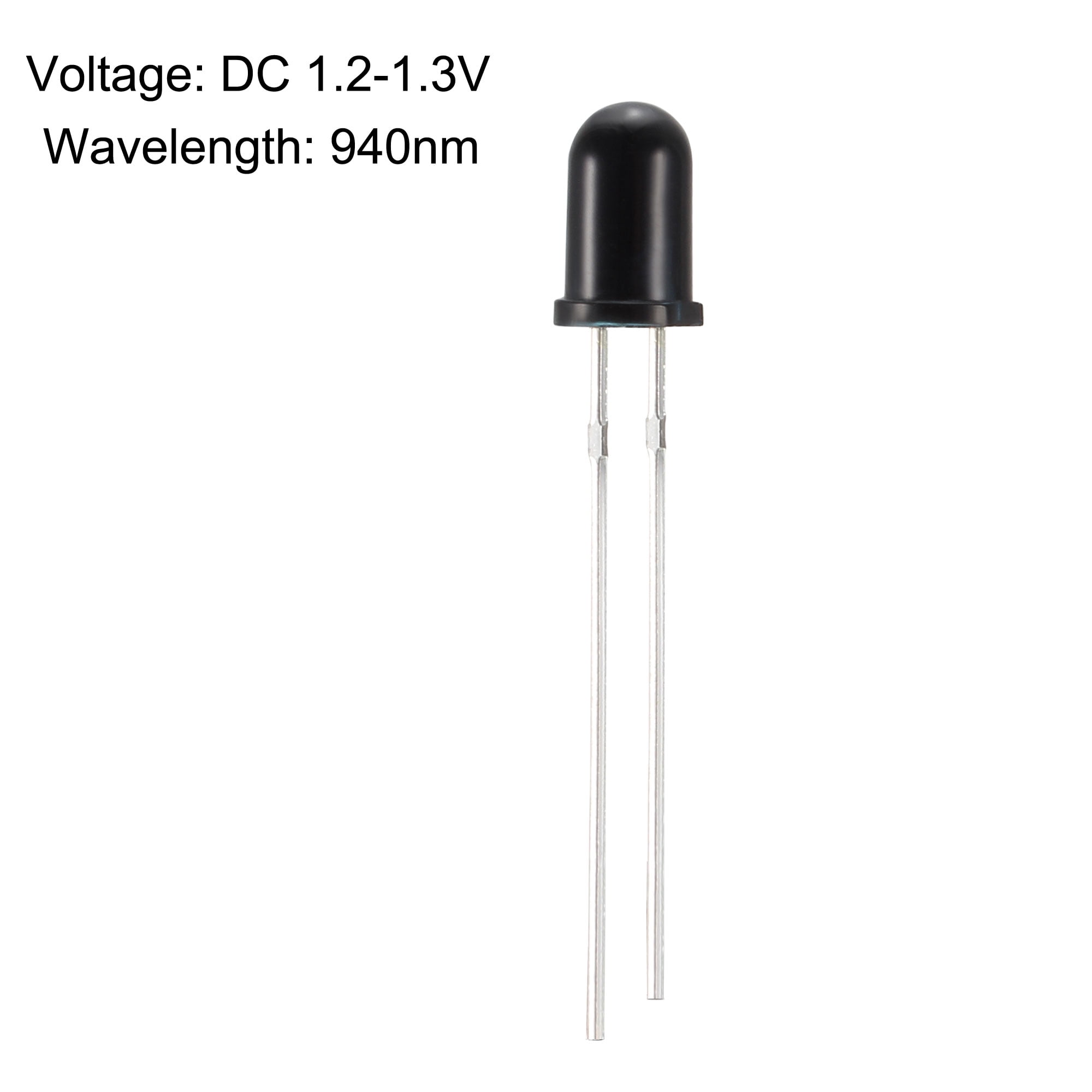 uxcell 30 Pieces Black 5mm Round Head 940nm 850nm Infrared IR Receiver Diodes uxcell 30 Pieces Black 5mm Round Head 940nm 850nm Infrared IR Receiver Diodes