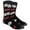 Food / Bacon & Eggs - Black, variant on Mens Novelty Socks Colorful Funny Pattern Dress Casual Socks- Cartoon/The Taco Stand - Black, 10-13, 1 Pair