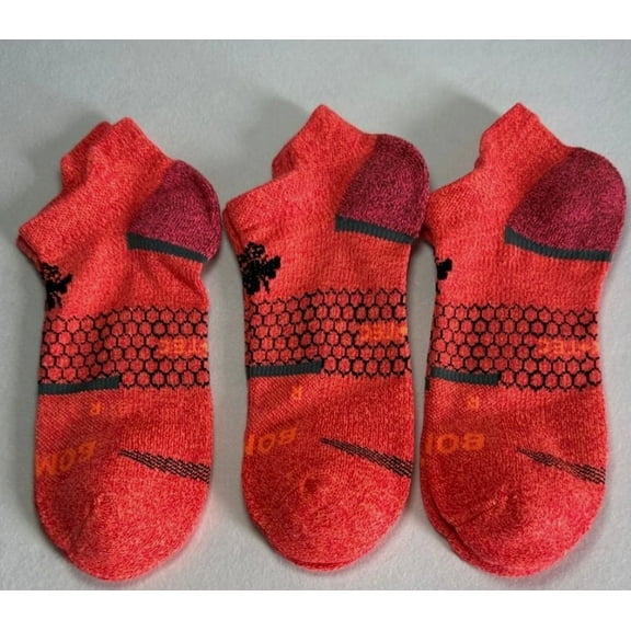 3 Pairs Bombas Women's All-Purpose Performance Running Ankle Sock Size Medium