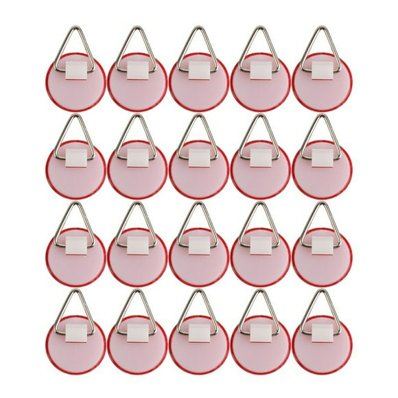 20pcs Disc Plate Hangers Picture Hanging Self Adhesive Stick On Invisible Hooks Picture 22mm Hanging Kitchen Organization