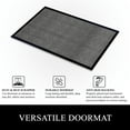 thumbnail image 4 of A1HC Indoor Outdoor Mat, Front and Back Entrance Welcome Mats, Front Door Patio Mats 47X71 Inches, Non-Slip Easy Clean Entrance Washable Large Size Doormat, Grey Stripe, 4 of 8