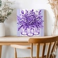 thumbnail image 2 of Framed Canvas Wall Art for Living Room Purple Eucalyptus Leaves Wall Decor, Floral Vase Stripes Aesthetic Paintings for Bedroom Office Kitchen Bathroom, Ready to Hang Artwork Wall Pictures 8x8 Inch, 2 of 9