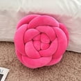 thumbnail image 2 of 1Pcs 11x11 inches Hand-Woven Flower Shaped Backrest Cushion Thicken Seat Cushion Pad Floor Pillows for Dining Chair Sofa Patio Office Desk Chair, 2 of 3