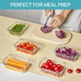 thumbnail image 4 of Recipientes de vidrio Vtopmart 650 ml con tapas, paquete de 5, 4 of 7