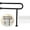 Matte Black, variant on Toilet Grab Bar 32 Inch with Leg,  Matte Black Wall Mounted Safety Bar, Stainless Steel Anti-Slip Bathroom Support Rail for Elderly Disabled Pregnant