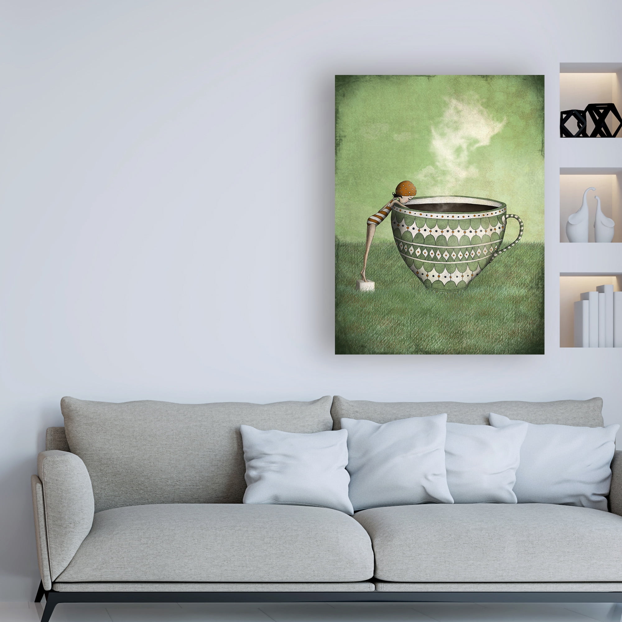 Trademark Fine Art 'Too Hot' Canvas Art by Maja Lindber
