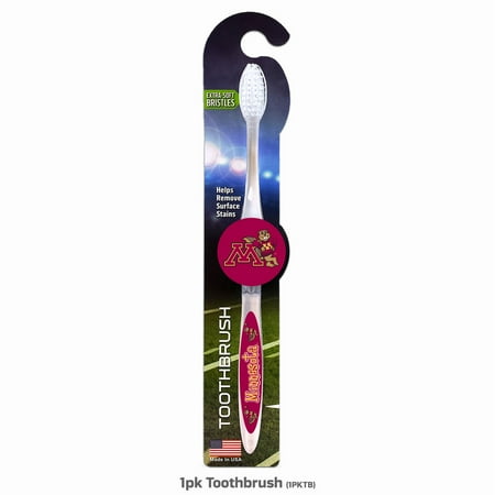 Minnesota Golden Gophers NCAA 1 Pack Toothbrush - White