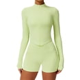 thumbnail image 1 of Chaqueta de Yoga for mujer, chaqueta de Yoga deportiva for correr al aire libre con cremallera, chaqueta de manga larga, ropa de Yoga de secado rápido for niñas, 1 of 7