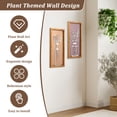 thumbnail image 3 of NUAHRHY 2Pcs 3D Floral Wall Decor, Wooden Framed Floral Wall Art, Cutout Floral Sage Hanging Art, Premium Boho Botanical Farmhouse Living Room Bathroom Decor, 3 of 9