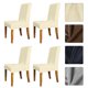 thumbnail image 1 of Funda para silla de Color sólido de zorro plateado, Protector elástico para silla, antideslizante, yeacher Blanco, 1 of 7