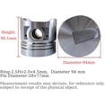 thumbnail image 3 of S4E Overhaul Rebuild Kit (No cylinder liner) For Mitsubishi S4E S4E2 Engine FD20 FD23 FD25 Forklift Piston Diameter 94mm 34417-04100 34417-04101, 3 of 9