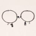 thumbnail image 2 of 1 Pair Couple Matching Bracelets Adjustable Astronaut Bracelets Lover Bracelets, 2 of 8