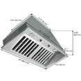 thumbnail image 5 of 34 in. 600 CFM Ducted Insert Range Hood in Stainless Steel, 5 of 5