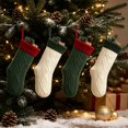 thumbnail image 4 of Dalxymotic Christmas Stocking, Cable Knit Xmas Stocking With Thick Cuff, Classic Large Hanging Christmas Sock, Christmas Decorations Indoor Outdoor for Tree, Fireplace, Mantel, Wall, 4 of 6