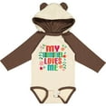 thumbnail image 3 of Inktastic My Godmother Loves Me Girls Girls Long Sleeve Baby Bodysuit, 3 of 5