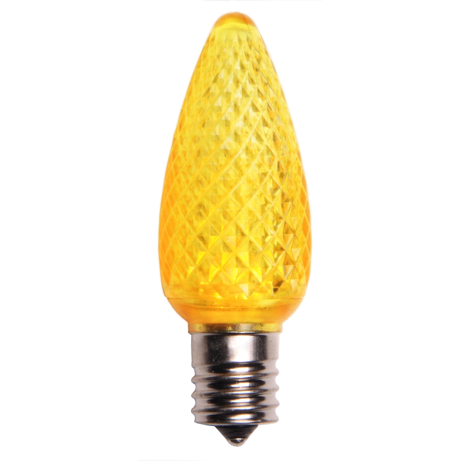 Holiday Lighting Outlet LED Faceted C9 Yellow Replacement Christmas