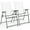 White, variant on Costway 2 PCS Patio Folding Portable Dining Chairs Metal Frame Armrests Outdoor White