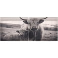 thumbnail image 3 of Coolnuti Highland Cow Valances for Windows 36 Inch Small Window Blackout Valance Curtains Rod Pocket Window Curtains Treatment for Kitchen Bathroom Cafe, 1 Panel Home Decor, 3 of 7