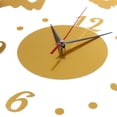 thumbnail image 3 of Reloj de pared silencioso BLESIY 3D Oro, 3 of 8