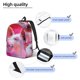 thumbnail image 3 of Balery Pig Mochila Clásica Impresa Básica para Viaje, Mochila Escolar Resistente al Agua, Mochila de Lona con Correas Ajustables-Medium, 3 of 5