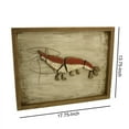 thumbnail image 5 of Saltoro Sherpi Rectangular Wooden Frame Lobster Wall Decor, Brown and Red, 5 of 5