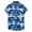 Blue, variant on Gubotare Hawaiian Shirt Men's Retro Short Sleeve Corduroy Shirt Casual Button Down Shirts,Dark Blue 3XL