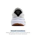 thumbnail image 3 of Zapatilla para correr Brooks Ghost 17 para hombre blanca, negra y té, talla 9 M, 3 of 6