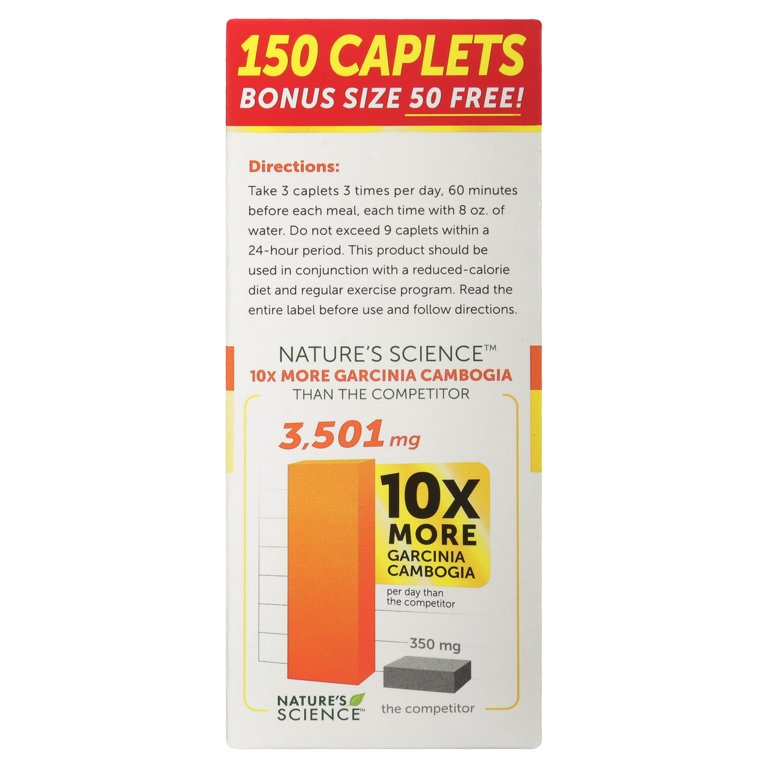 Nature's Science Garcinia Cambogia, 150 Count - Walmart.com