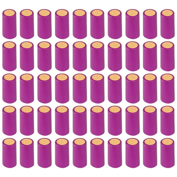 Topbathy 100pieces Pvc Heat Shrink Capsules: Wine Shrink Wine Bottle Capsules Shrink Caps Wine Bottle Tops Seals Corks For Wine Cellars And Home Use