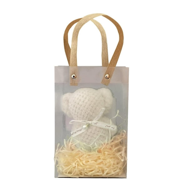 Toalla con forma de oso, toalla de baño, toalla de ducha suave, toalla absorbente para platos Bolsa de cinta roja