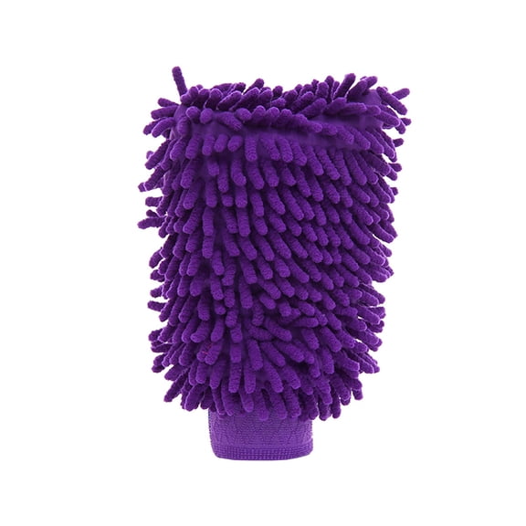 Fegute Chenille Car Wash Mitts Double Sided Soft Towel Effective Dirt Removal Household Cleaning Blue Pink Purple Green 23x15cm Auto Accessories