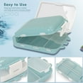 thumbnail image 2 of [2 Pack] Pill Organizer,Pill Cases,8 Compartments Portable Travel Pill Box for Pocket Purse Medicine Vitamin Holder Container, 2 of 6