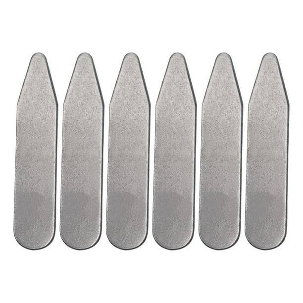 6 soportes para cuello, múltiples opciones de tamaño para camisas de vestir de hombre, uniformes de trabajo diarios. 50 mm x 10 mm x 08 mm