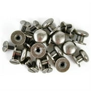 Treasures Metal Drawer Knobs .375" 12/Pkg-Antique Silver