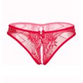 thumbnail image 2 of Gibobby Lencería sexy de encaje para dormir Bragas sexy Tangas de encaje Ropa interior de mujer transparente Cuerdas G Bragas Íntimos(Rojo,Talla única), 2 of 5