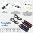 thumbnail image 3 of XMIAO 2 Pack Skipping Rope with Ball Bearings Tangle-Free Rapid Speed Steel Wire, 3 of 3