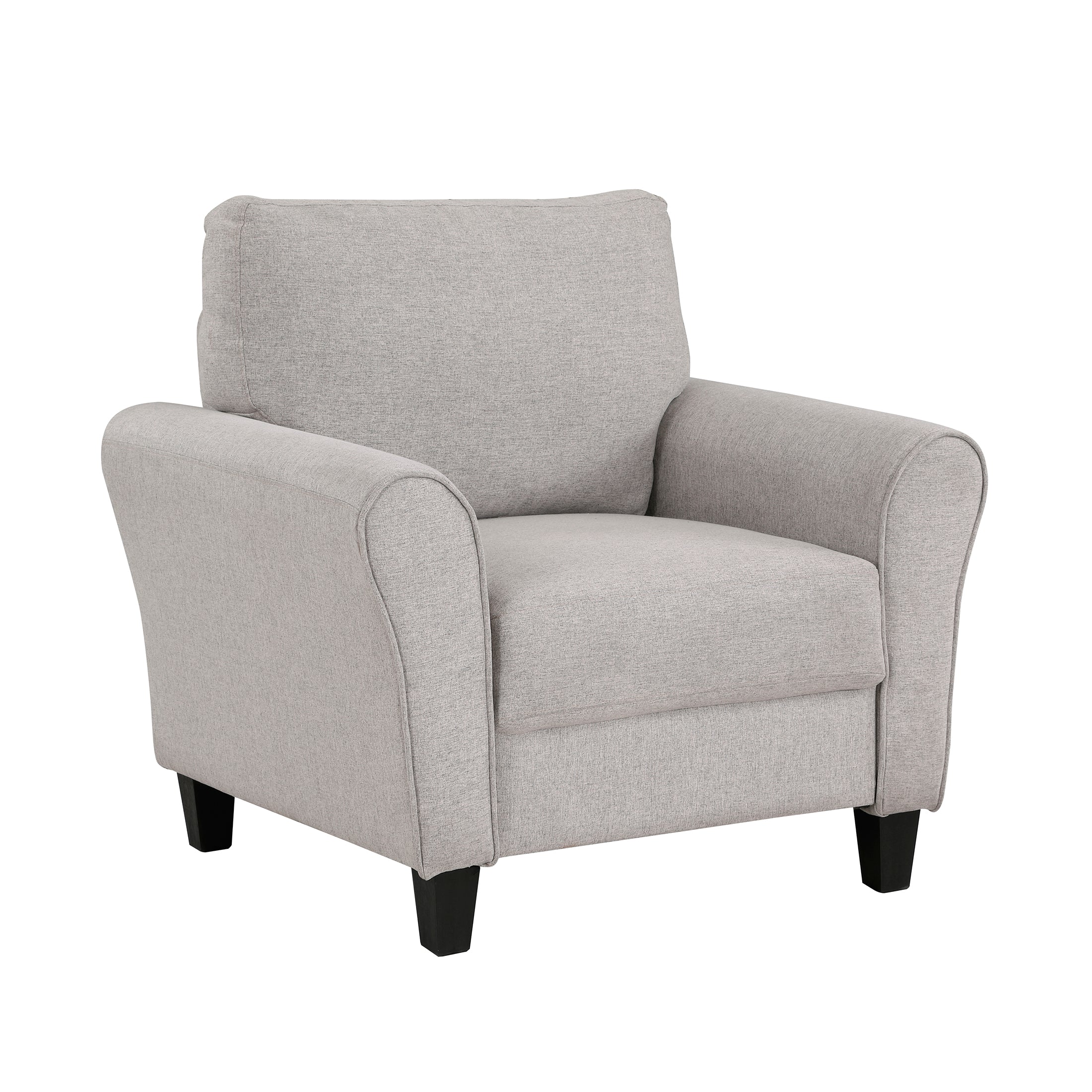 OakvillePark Eunice Fabric Upholstered Living Room Chair, Sand