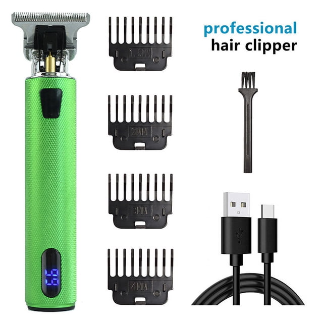 Maquinilla eléctrica para cortar el pelo Maquinilla eléctrica de corte profesional grabado antiguo Maquinilla de afeitar Fader tijeras para el pelo calvo