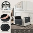 thumbnail image 4 of TAOCOCO Waterproof Sofa Cover Non Slip Chair Seat Covers for 1 2 3 Seater Couch Machine Washable Sofa Slipcover with Side Pockets Leakproof Furniture Protector for Dogs Kids Pets, Black, 4 of 9