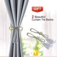thumbnail image 5 of 2 Panel Set Insulated Room Darkening Curtains (light Grey, 52 X 63 Inches), 5 of 5