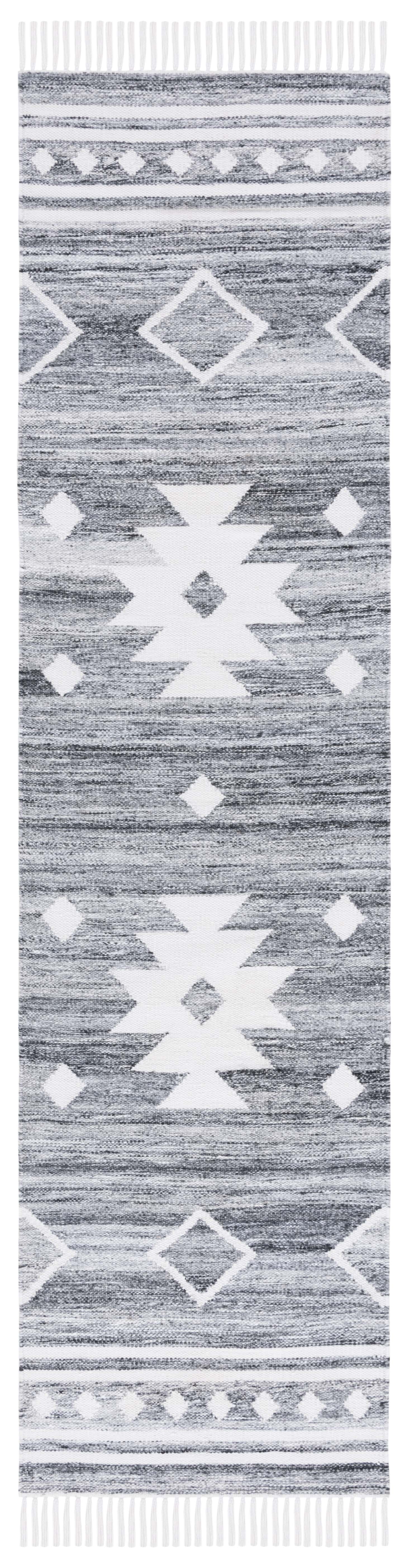 Safavieh Kilim Trochez Geometric Runner Rug, Gray/Ivory, 2'3" x 9'
