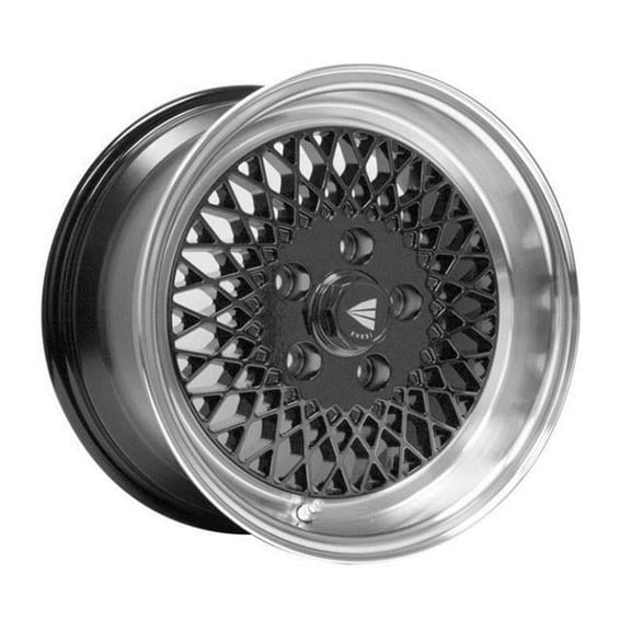 92 Classic Line 15 x 8 in. 25 mm Offset 4 x 100 Bolt Pattern Black Wheel