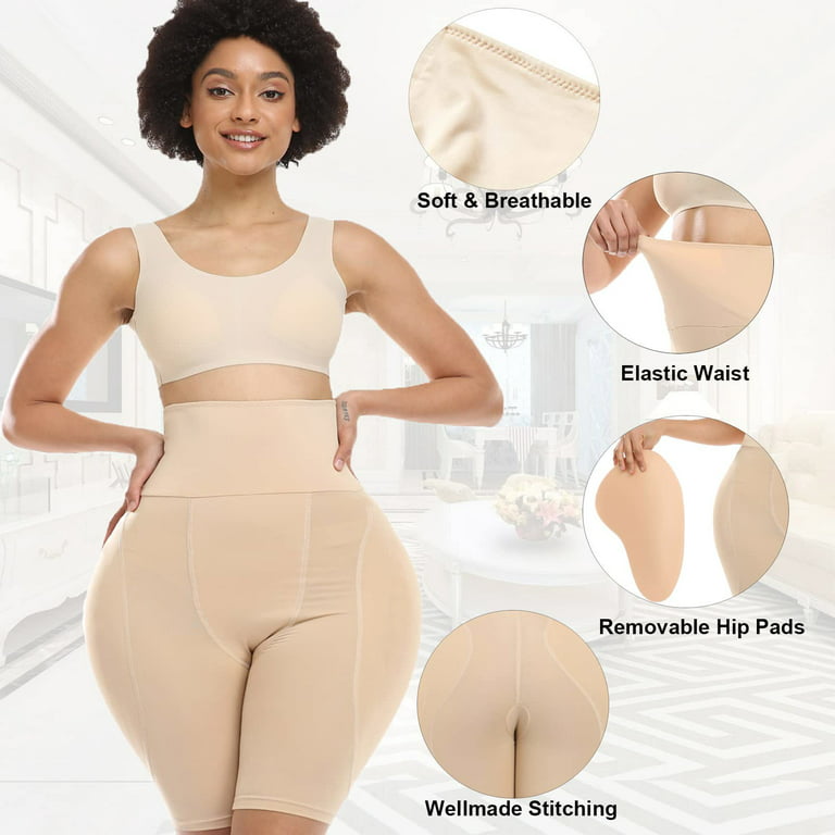 Lilvigor Butt Pads Body Shaper for Bigger Butt Hip Pads Hip Enhancer  Upgraded Sponge Padded Butt Lifter Panties Shapewear Tummy Control for Women