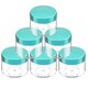 thumbnail image 1 of Beauticom 60 Grams/60 Ml (2 Oz) Round Clear Leak Proof Plastic Container Jars With Blue Lids For Travel Storage Makeup Cosmetic Lotion Scrubs Creams O, 1 of 1