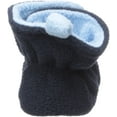 thumbnail image 3 of Luvable Friends Baby and Toddler Boy Cozy Fleece Booties, Light Blue Navy, 18-24 Months, 3 of 11