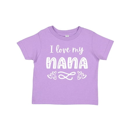 

Inktastic I Love My Nana with Hearts Gift Toddler Boy or Toddler Girl T-Shirt