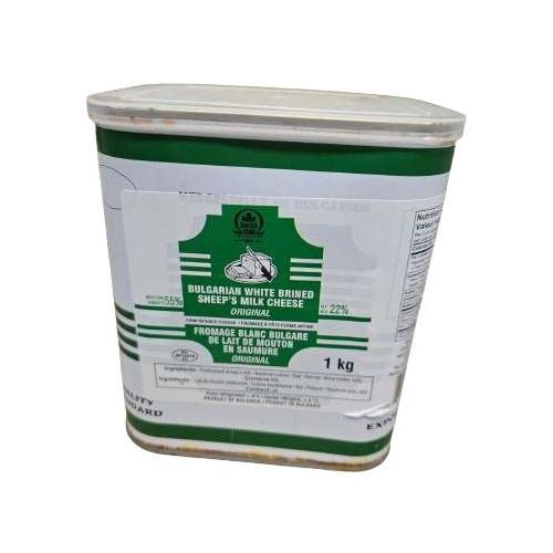Original Bulgarian FETA Cheese in Brine, Sheep’s Milk, 1 kg