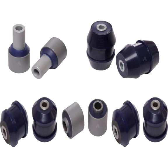 AUTOACER Front Upper & Lower Control Arm Polyurethane Bushing Kit 10 pcs Left & Right for LS460 LS600H RWD. Compatible with 48610-59135, 48630-59135, 48620-59015, 48640-59015, 48640-50070