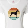 thumbnail image 4 of Inktastic Doberman Dog Retro Sunset Women's T-Shirt, 4 of 5